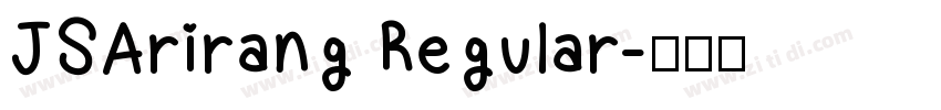 JSArirang Regular字体转换